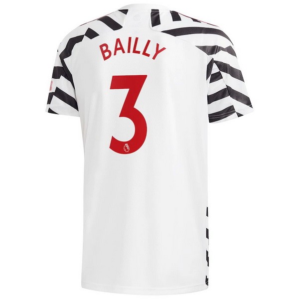 Maillot Football Manchester United NO.3 Bailly Third 2020-21 Blanc